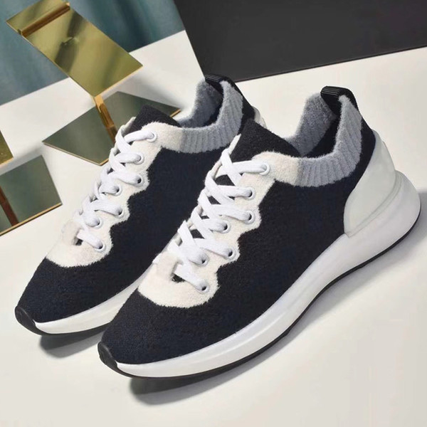 Fashion Paris Designer Shoes Brand Flats Trainers Casual Shoes For Women Leather Sneakers Shoe size35-41