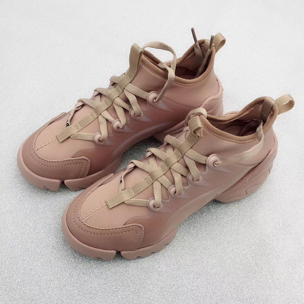 Spring New Arrival Women Fashion Lace-up Neoprene Sneaker PVC Calfskin oversize sole comfortable Trainers with box dust bag designer shoes