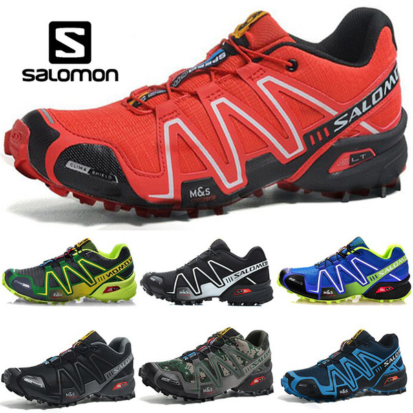 Salomon Speed Cross 3 CS Men Designer Running Shoes Black Green Red Blue Outdoor Men Sports Sneakers size 40-45