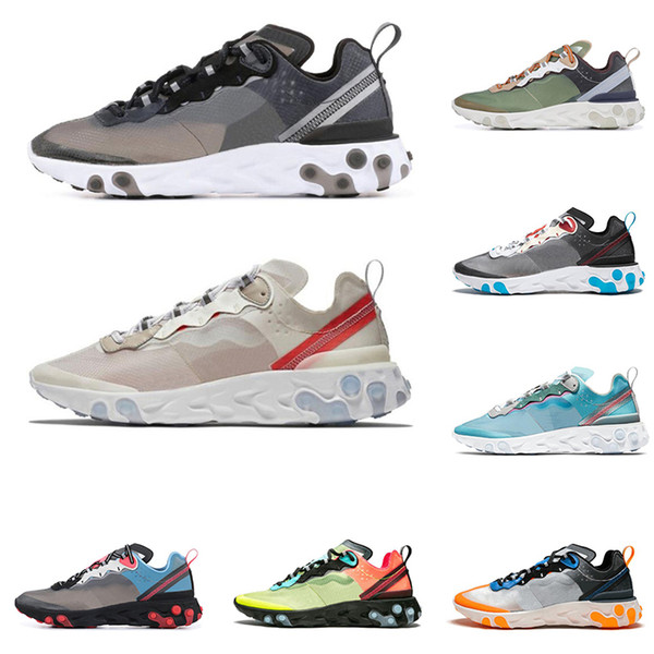 2019 React Element 87 running shoes for men women Sail Royal Tint Anthracite VOLT RACER PINK mens trainer breathable sports sneakers