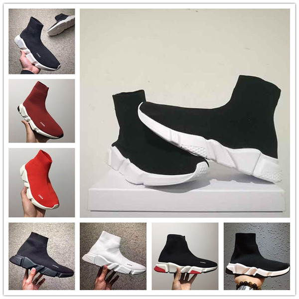 New Paris Speed Runner Knit Sock Shoe Original Luxury Trainer Runner Sneakers Race Mens Women Sports Shoe Without Box