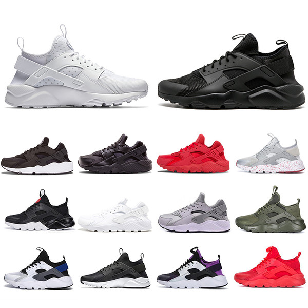 2019 Triple White Black Huarache 4.0 1.0 Running Shoes Classical red men women Huarache Shoes Huaraches Trainer sports Sneakers 36-45