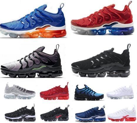 2019 USA Game Royal TN Plus Designer Sneaker Running Shoes Triple Black White Volt Violet Sliver Gradient Men Women ALUMINUM Sunset Trainers