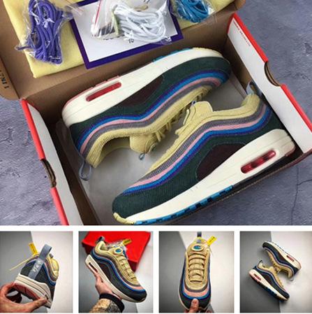 Running shoes 97 Sean Wotherspoon with box Men Women Authentic Quality 97 Sports Sneakers free shipping