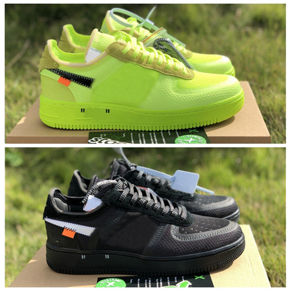 New Arrivals Forces Volt Running Shoes Women Mens Trainers Forced One Sports Skateboard Classic 1 Green White Black Warrior Sneakers