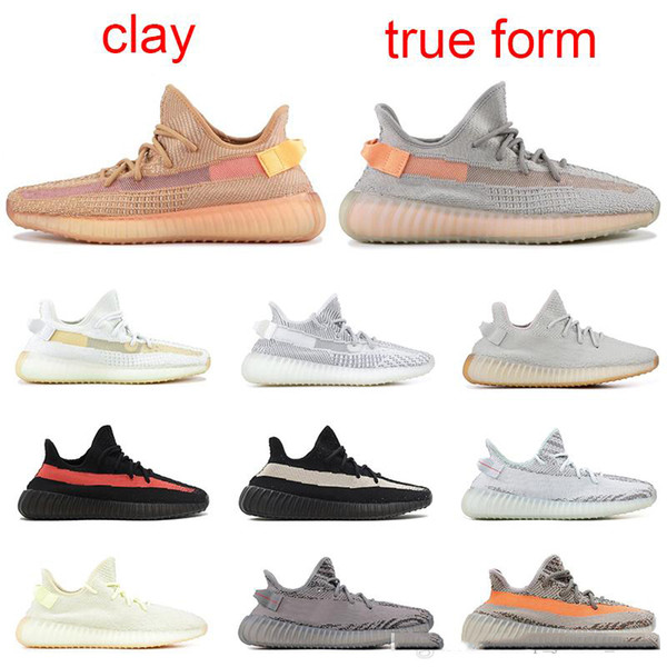 New Arrival Mens Running Shoes with Box 350V2 Sesame Yellow Zebra Butter Cream White Black Kanye West Designer Men Women Sport Sneakers