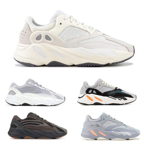 Analog 700 Wave Runner Inertia Salt Geode Static Mens Women Designer Shoes New 700 Kanye West 3M Reflective Running Shoes With Box