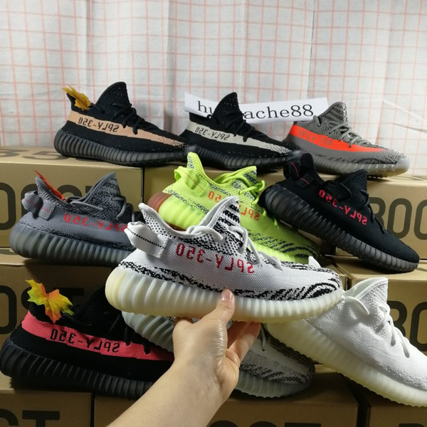 Beluga 2.0 Top 350 v2 2018 New Grey Bold Orange Ah2203 Yellow Semi Frozen Blue Tint Red Mens Womens Running Shoes hiking