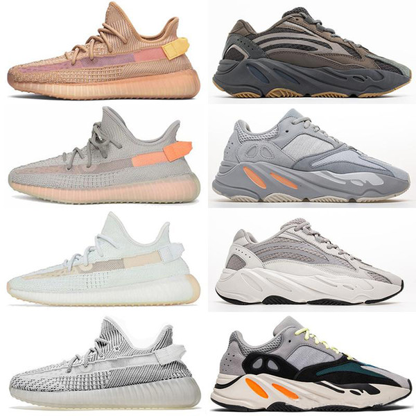 With Box 700 Mauve Running Shoes Mens Wave Runner 700 Kanye West Designer Sneakers Static Reflective Lace Women Mens Shoes Running Sneakers