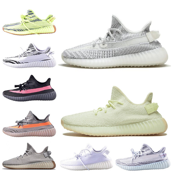 New mens womens running shoes Static Beluga bred Zebra cream Butter Sesame BLUE TINT FROZEN YELLOW mens trainer sports sneakers