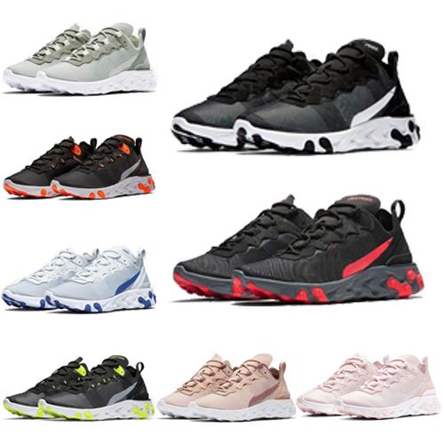 (with box) 2019 new quality React Element 55 Undercover X Upcoming designer sports men women Navy blue Sneakers shoes