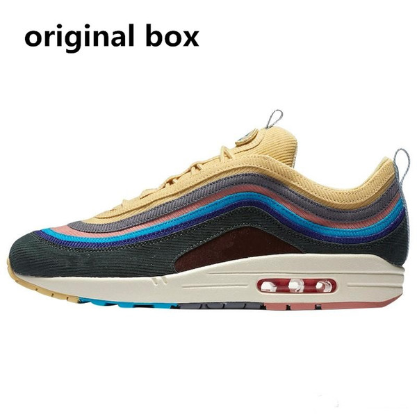 with box Designer 2019 high quality Sean Wotherspoon x 97 VF SW Hybrid Running Shoes For Men Women Authentic Quality Sports Sneakers