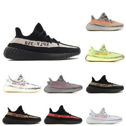 2018 Top 350 V2 Ice Yellow Men's Running Shoes 350V2 Mens Sports 350 V2 Man Sneakers Sport Shoes