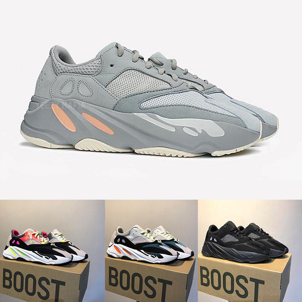 2019 Mauve 700 Wave Runner Mens Women Designer Sneakers New 700 V2 Static Best Quality Kanye West Sport Shoes With Box 5-13