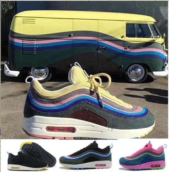 97 VF SW Sean Wotherspoon Cushion Gundam Tour White Men Running Shoes Trainers Breathable Athletic Outdoor Sports Sneakers shoes size36-45