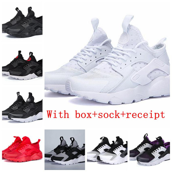 With Box Triple White Black Huarache 4.0 1.0 Running Shoes Classical red men women Huarache Shoes Huaraches Trainer sports Sneakers 36-45