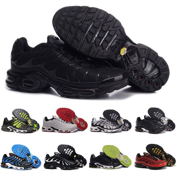 Discount Brand Sports Running Shoes New Cushion TN Men Black White Red Mens Runner Sneakers Man Trainers Tennis Shoes