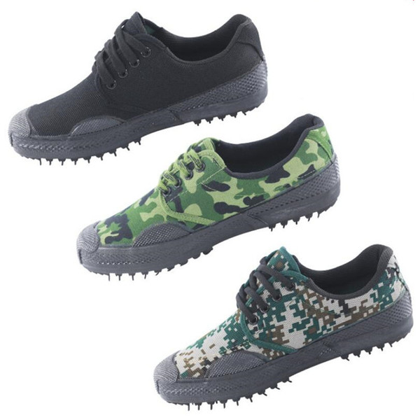 Liberation shoes low to help non-slip camouflage training students military training shoes site work rubber shoes men and women