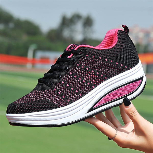 Fashion women Shoes Women's Casual Seankers Bottom Shoes Lace-Up Ladies Sport woman sneakers for Spring Autumn #A