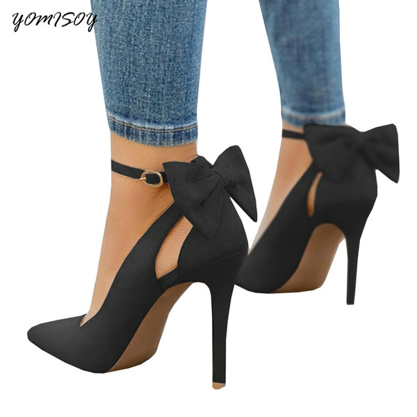 Bow-knot Shoes Woman Fashion High Heels Pumps Wedding Shoe for Female Fenty Beauty Designer Pumps Women Shoes Salto Scarpin