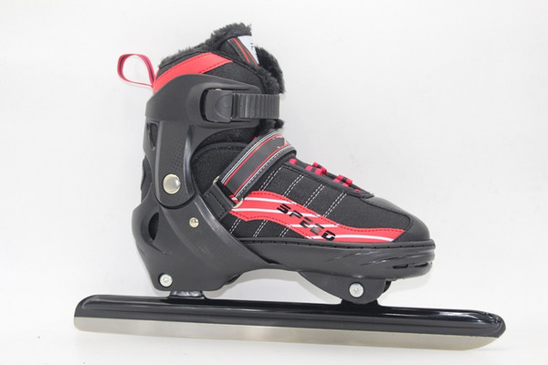 Semi soft adjustable speed ice skate with hot selling for children and adults