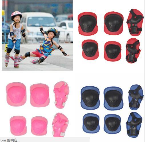 6 Pcs 4-16 Years Kids Roller Skating Knee Elbow Wrist Pads Protective Gear Sets New Children Cycling Sports Safety Accessories