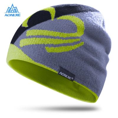 AONIJIE Winter Knitted Hats Unisex Outdoor Sport Cap Windproof Thicken Warm Running Cap Ski Hiking Running Knitting Hats 3 Color