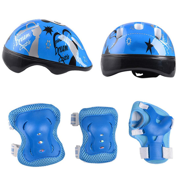 7pcs Kids Helmet Elbow Wrist Knee Pads Sport Cyling Bike Helmet for Children Skateboard Mtb Riding casco ciclismo