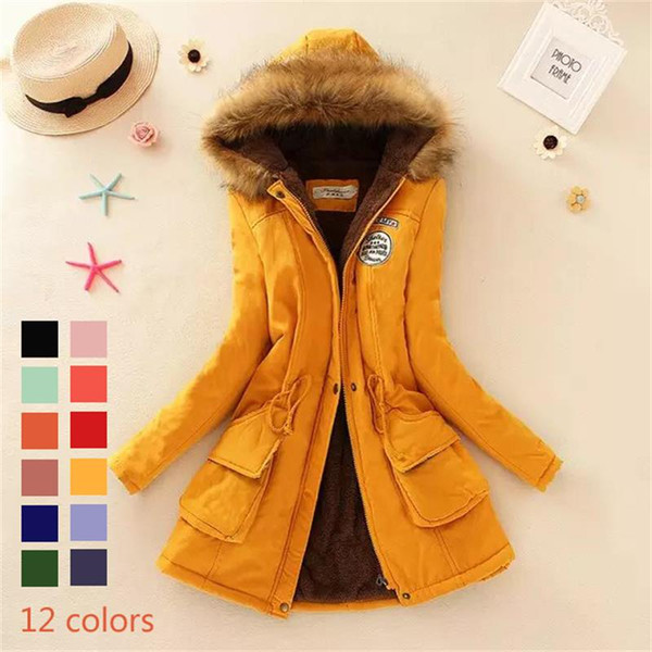 Hot 2018 Winter Jacket Women New Winter Womens Parka Casual Outwear Hooded Coat Fur women Coat Manteau Femme Woman Clothes