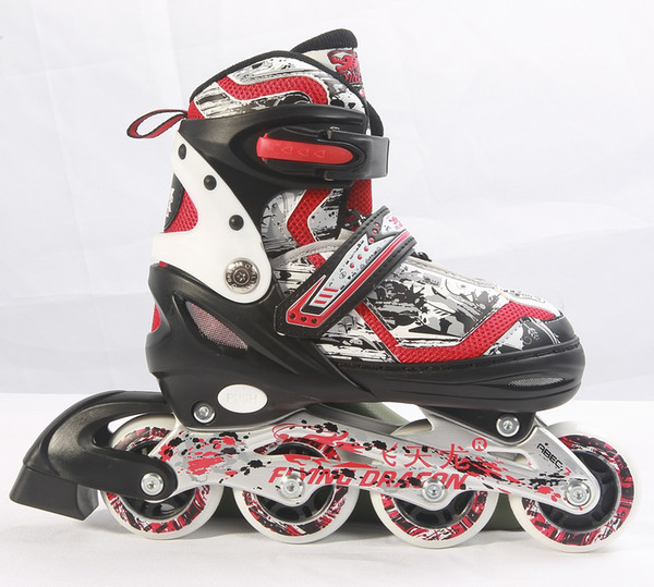 Semi soft adjustable inline skate with hot selling for children and adults