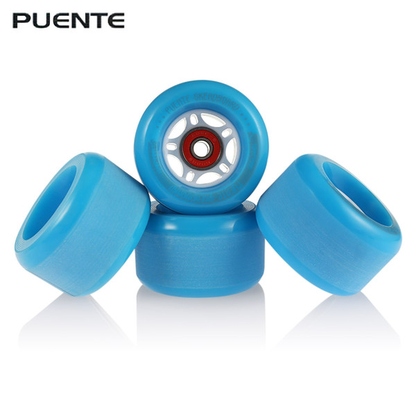 PUENTE 4PCS Skateboard Truck Shock Resistant Wheels PU