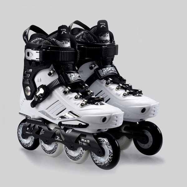 Wholesale-2015 Comfortable French Road Show RX5 Adult Inline Skating Shoes/Roller Patins/ Patins Adulto /Ice Hockey Skates Size EU35-44