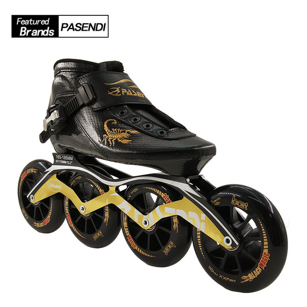 Professional New Speed Skate Shoes Adults/Kids Carbon Fiber Roller Skating Women/Men 4 Wheels Inline Skates Boots