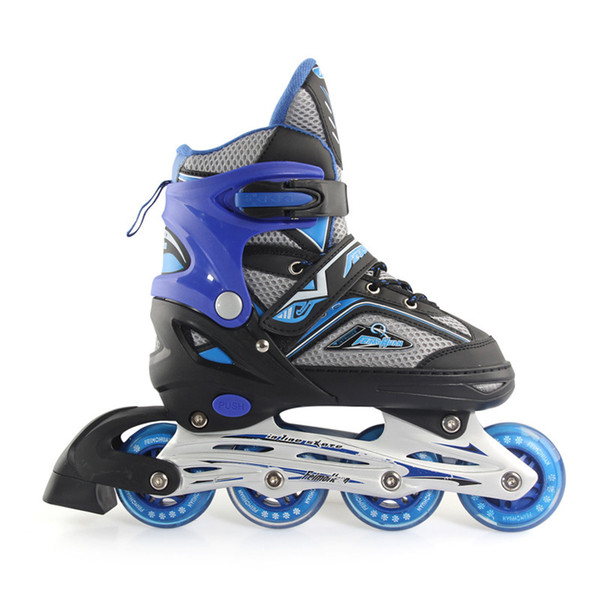 NEW Inline Professional Women Adult Kids Slalom Sliding Ice Skates Skating Shoes Adjustable All Wheels Flashing Patines 3 Color