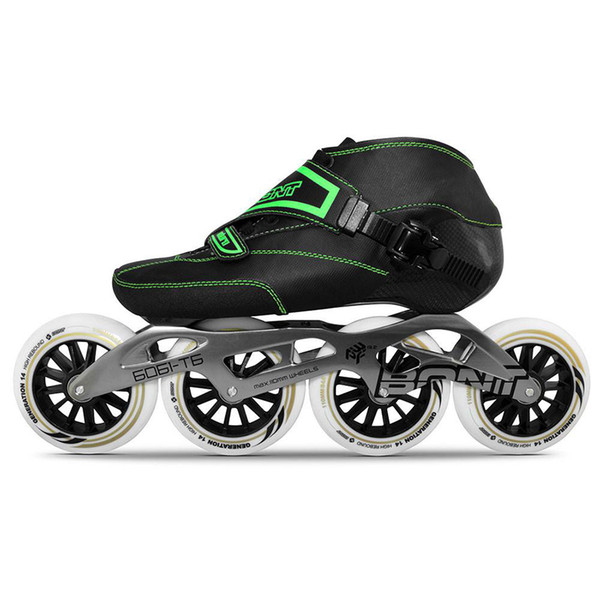 100% Original Bont Enduro 2PT Speed Inline Skates Heatmoldable Carbon Fiber Boot 195mm 6061 Frame 4*90/100/110mm Wheels Patines