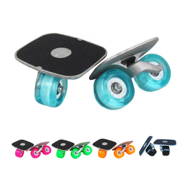 Skate Board Portable Drift Board For Roller Road Drift Plate Anti-skid Skateboard Sports Aluminum Pedal Flash PU Wheels