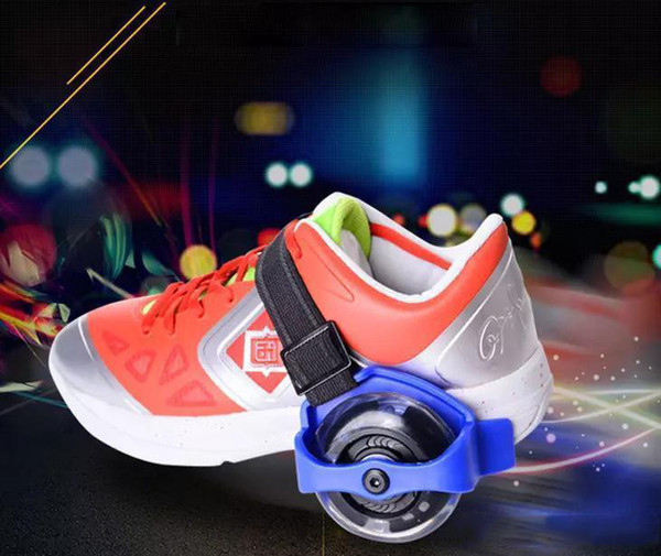 Children Scooter Kids Sporting Pulley Lighted Flashing Roller Wheels Heel Skate Rollers Skates Wheels Shoe Skate Roller