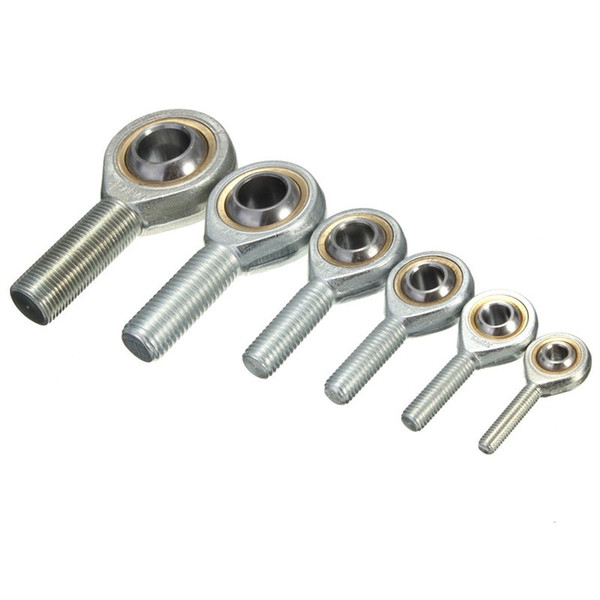 Silver Tone 6-18mm Dia Male Threaded Single Row Rod End Oscillating Bearing order<$18no track