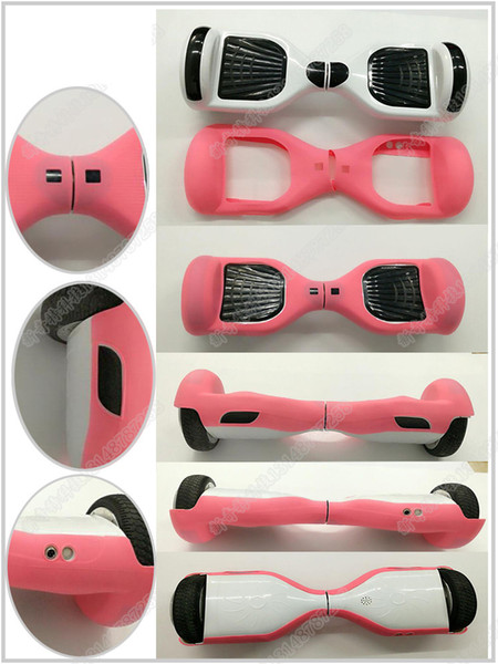 Silicone Skin Case Cover for Hoverboard Protective 6.5 Inch Self Balancing Scooter Smart Balance Wheels Mix Colors DHL