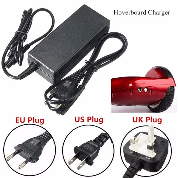 Universal Hoverboard Charger Blance Scooters Battery Charger for Smart Balance Wheel US UK AU EU Plugs 100-240V 2A Fast Ship DHL Free