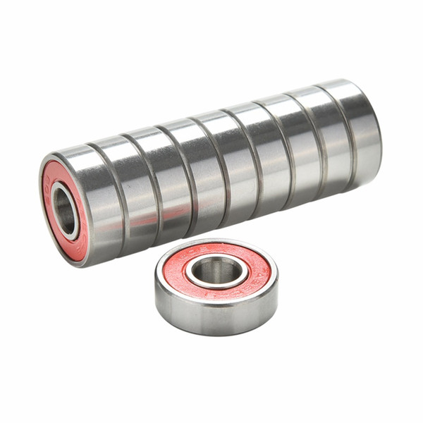 Hot 10Pcs Red Bearings For ABEC 9 Stainless Steel High Performance Roller Skate Scooter Skateboard Wheel Bearings Wholesale