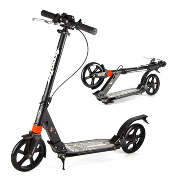 adult children kick scooter foldable PU 2wheels bodybuilding all aluminum absorption urban campus transportation