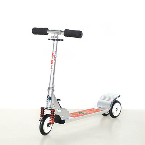 Three-wheeled children's scooter can lift all aluminum alloy folding scooter with reduction pu wheel