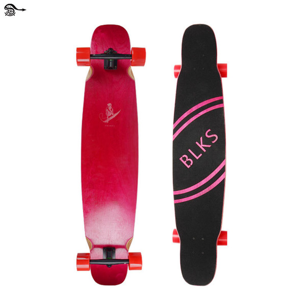 DHL Free Four Roller Skating Double Rocker Adult Fashion Engraving Skateboard Kick Scooters 8 Layer Maples Shock Absorption High Quality