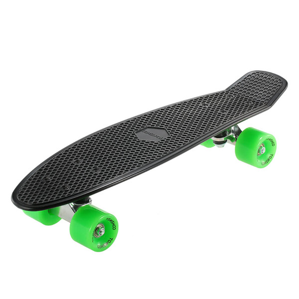 TOMSHOO 22 Inch Skateboard Cruiser Board PU Wheels Skate Board Complete Deck Skateboard PU Ruedas Skate Board