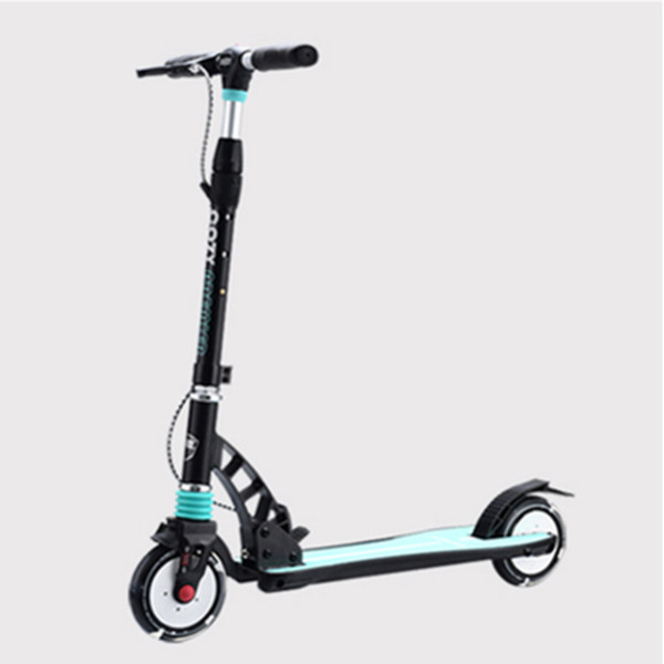 adult children kick scooter NEW pattern foldable PU 2wheels Hand brake bodybuilding all aluminum urban campus transportation