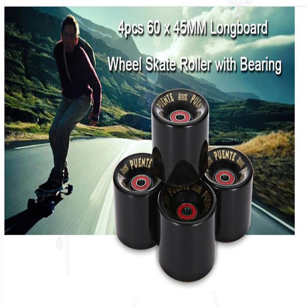 High Quality 4pcs 60 x 45MM Cruiser Skateboard Wheels Durable PU Wheels Longboard Cruiser Wheels With ABEC-9 Bearings