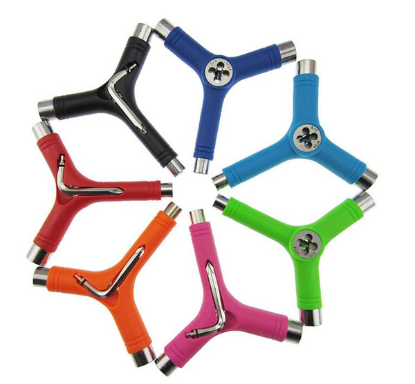 Professional Skateboard Y Type Tool Portable Wrench Spanner Tool Multifunctional Wrench Adjusting Tool wholesale