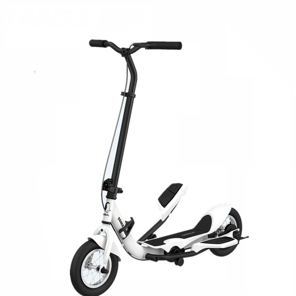 factory outlet Tarcle white scooter, TARCLE 10 Inch Air Wheel Pedal Fold Scooter Fitness Stepper Carbon Scooter 16km/h