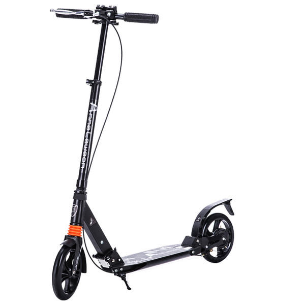 Kick Scooter with Dual Suspension for Adults Teens Handbrake Scooter Push Folding 8 Inch Wheels perfect for Urban/City